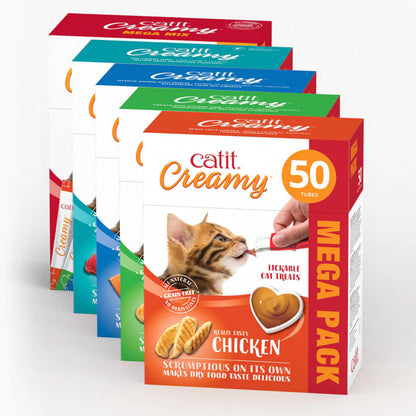 Snack líquido para gatos Multi Pack Creamy 50 x 10 g Catit