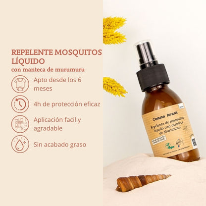 Repelente de mosquitos líquido con manteca de murumuru Comme Avant 105 ml