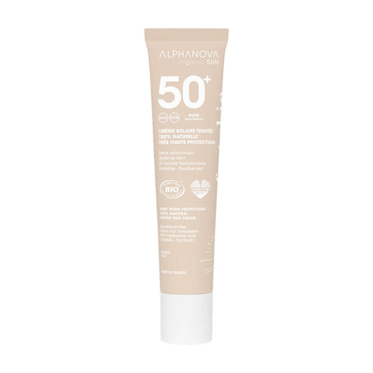 Crema solar color nude bio FPS 50+ Alphanova 40 ml