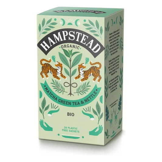 Té Matcha, verde y ortiga Hampstead 20 bolsitas.