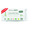 Toallitas con Aloe Vera Naty 56 uds