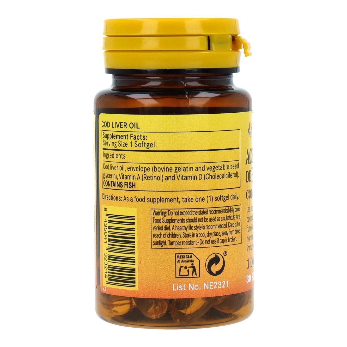 Aceite de hígado de bacalao 1000 mg 30 perlas