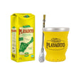 Kit Yerba Mate con Palo + Bombilla + Mate de Vidrio Playadito 500 g