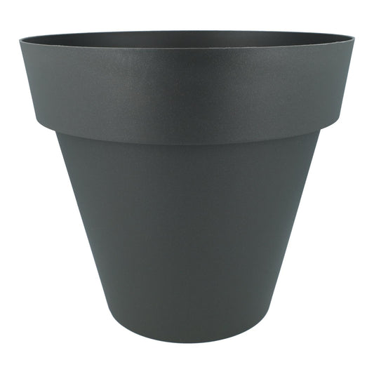 Maceta tes color antracita Plastiken D 26 x 24