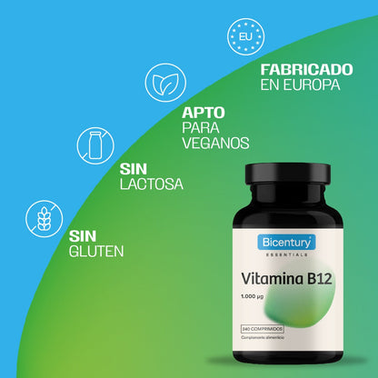 Vitamina B12 BICENTURY 240 Comprimidos