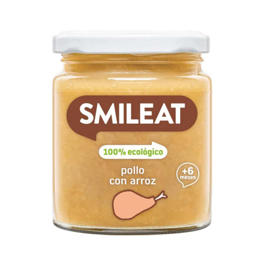 Tarrito BIO pollo con arroz +6 meses Smileat, 230g
