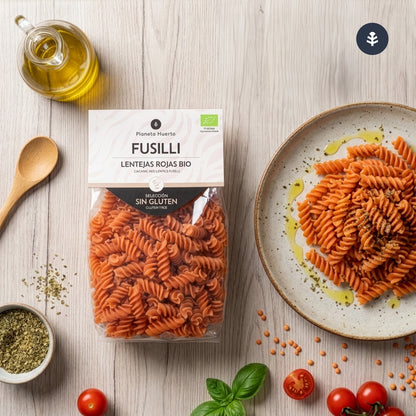 Espirales de lentejas ECO sin gluten Planeta Huerto 250 g