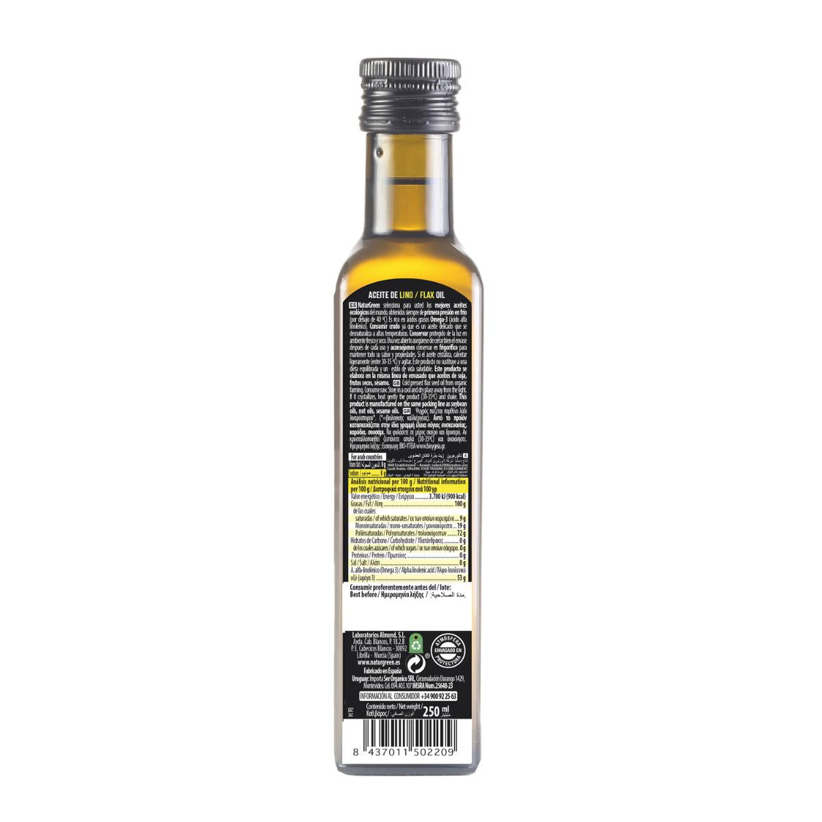Aceite de Lino Bio NaturGreen 250 ml