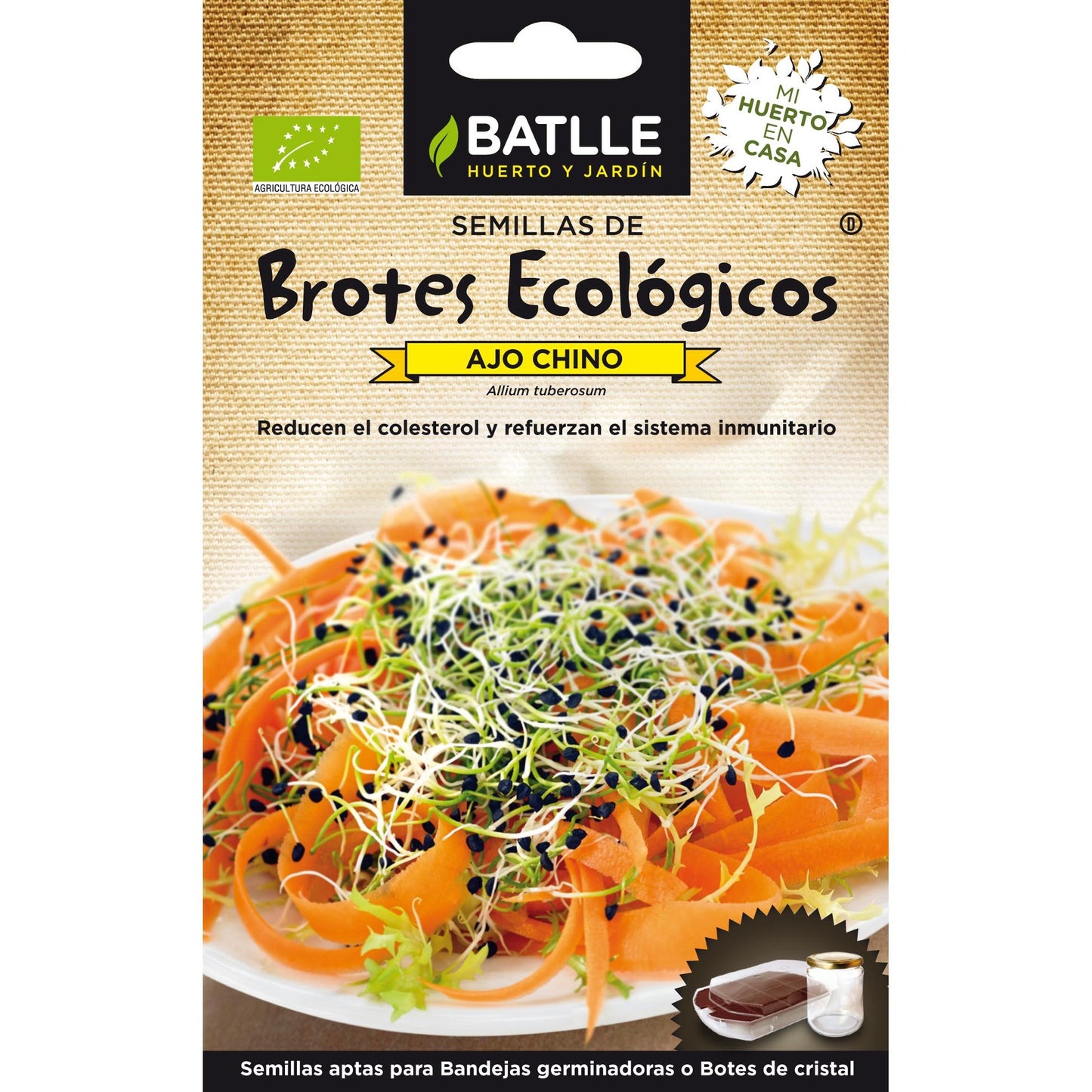 Semillas brotes eco Ajo Chino Batlle