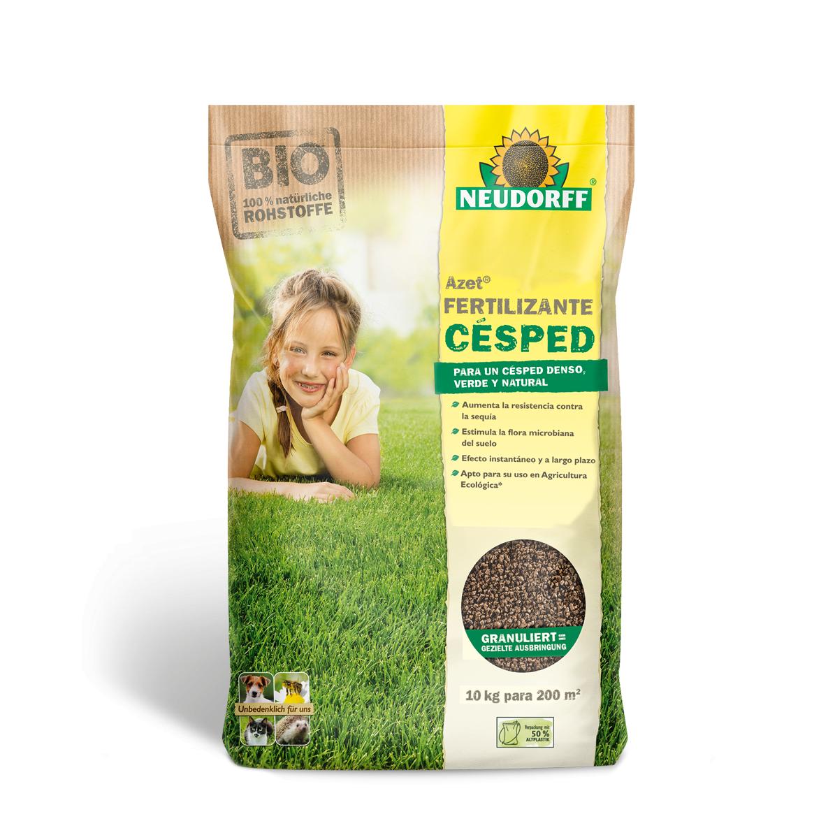 Azet Fertilizante Césped 10 kg Neudorff