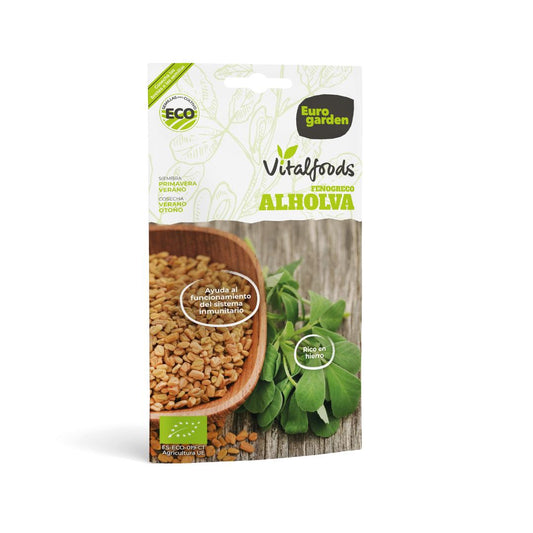 Semillas ecológicas de Alholva Fenogreco Vitalfoods