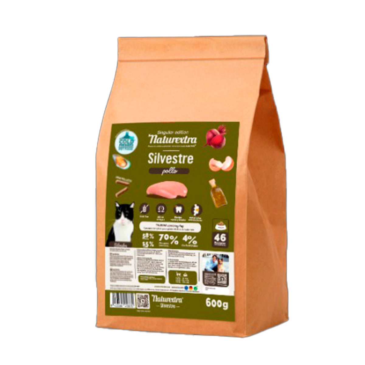 Naturextra Silvestre Pollo 600g