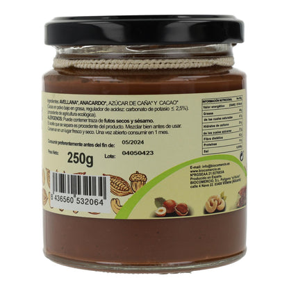 Crema de Avellana, Anacardo y Cacao