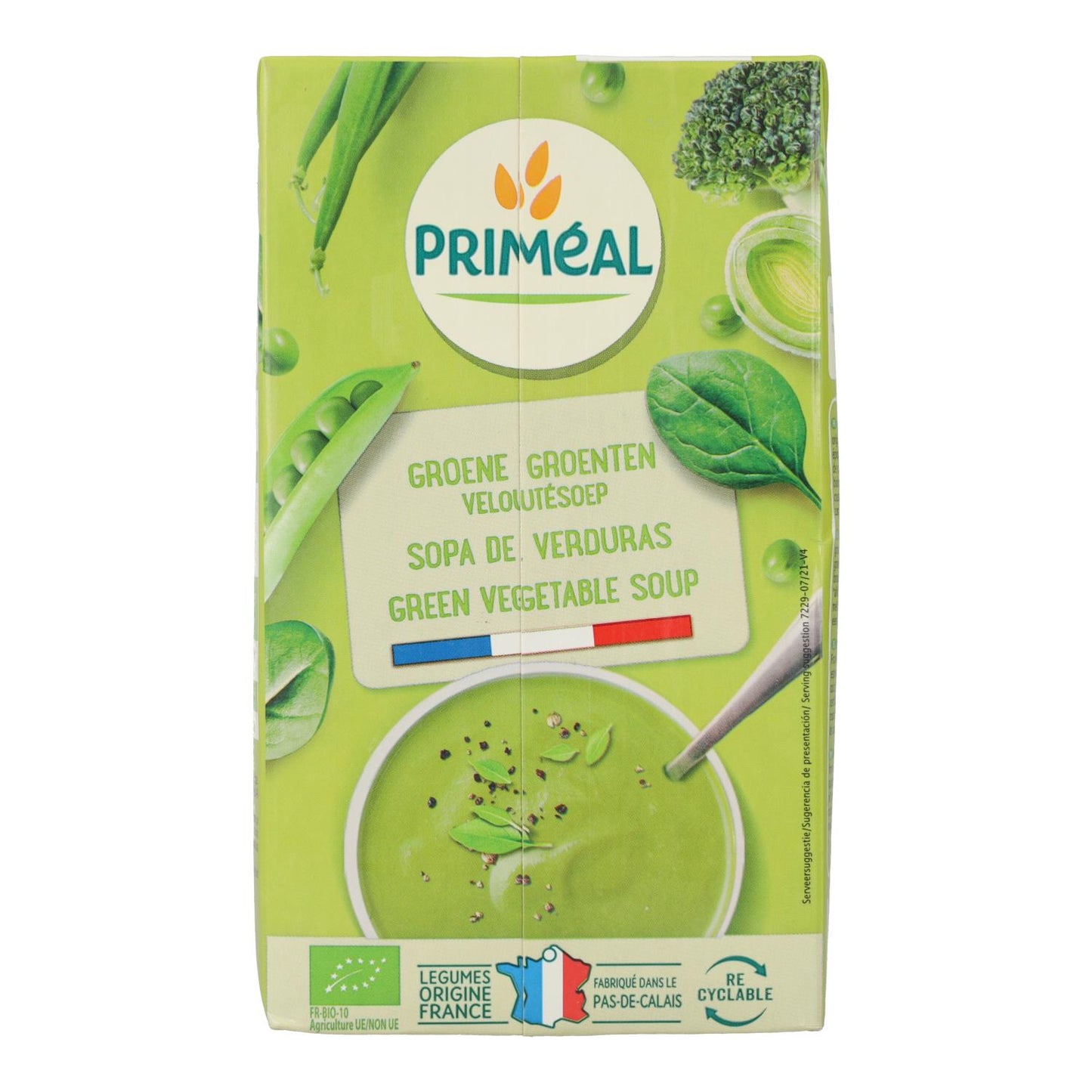 Crema de verduras verdes Priméal, 1 L