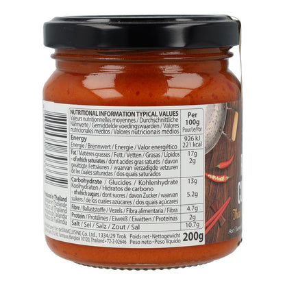 Pasta de Curry Rojo Picante frasco cristal Desiam 200 g