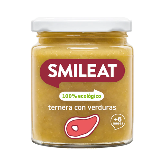 Tarrito BIO pavo y verduras +6 meses Smileat, 230g