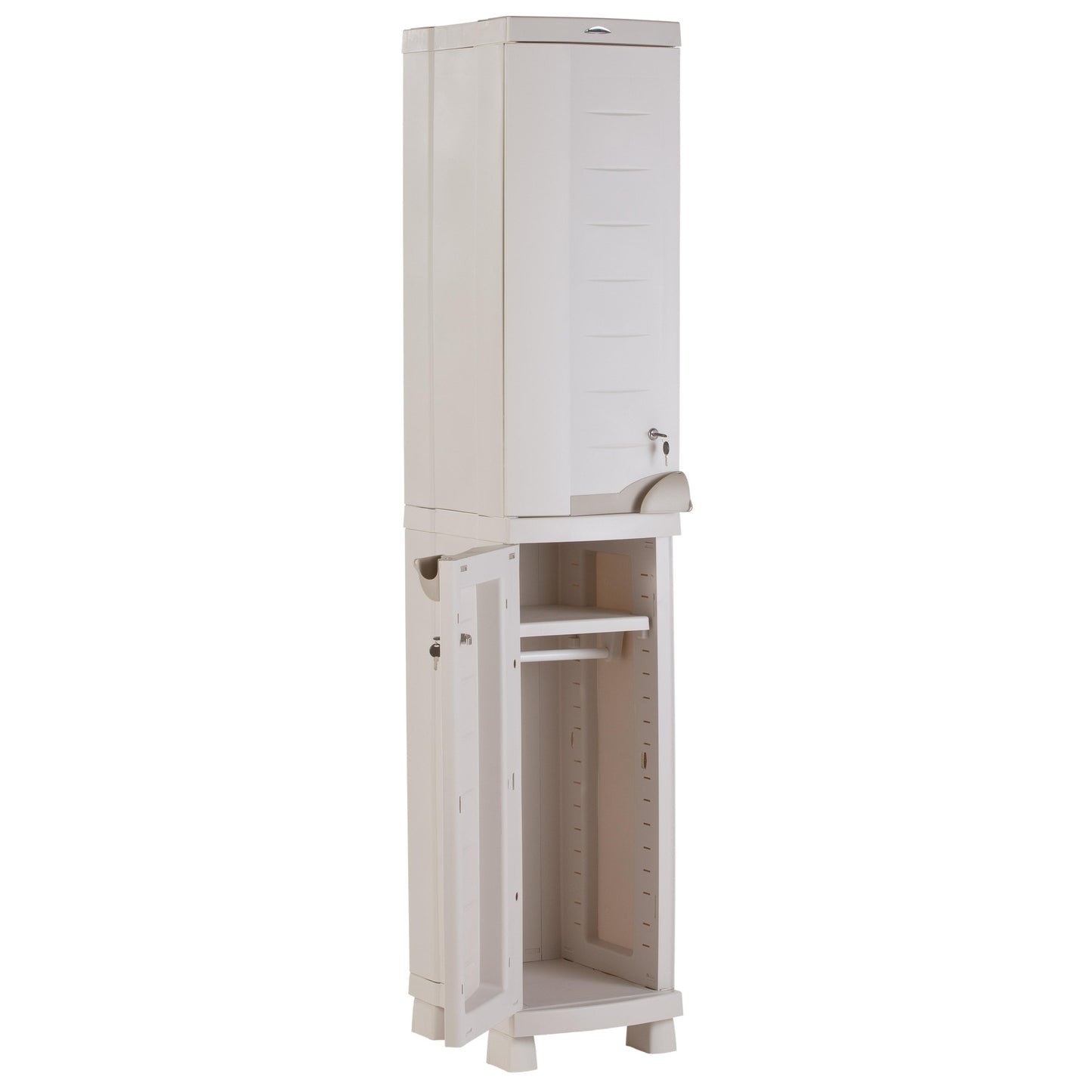 Taquilla Doble 35 cm Space Saver Plastiken Beige