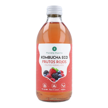 Pack 6x Kombucha ECO Frutos rojos Planeta Huerto 330 ml