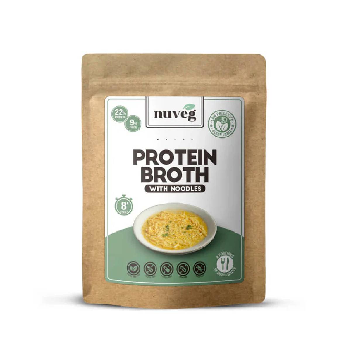 Caldo Proteico Con Fideos Nuveg 80g
