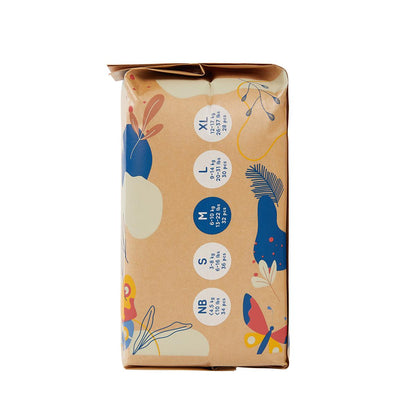 ECOBOOM- Pañal Ecológico de BAMBÚ Eco Boom. 70% Biodegradable, Hipoalergénico (TALLA 3/M, 6-10KG, PACK DE 4 BOLSAS, TOTAL 128 PAÑALES)