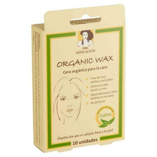 Tiras de cera depilatoria Rostro Hanne Bang 10 unidades