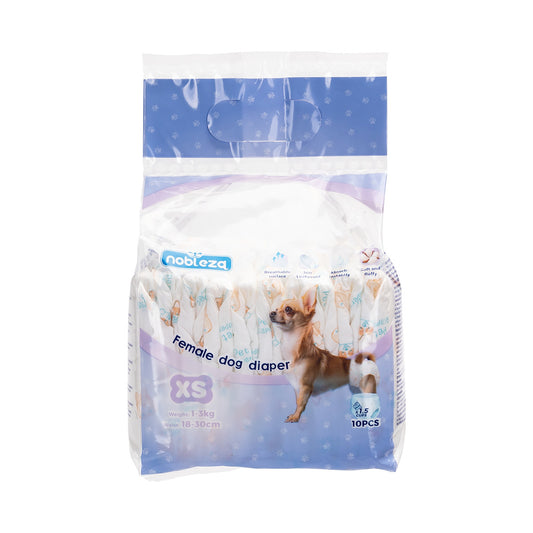 Pañales para perro hembra XS 10 uds. Nobleza