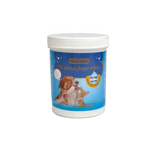 Toallitas dentales para dedos para mascotas Nobleza 50 uds