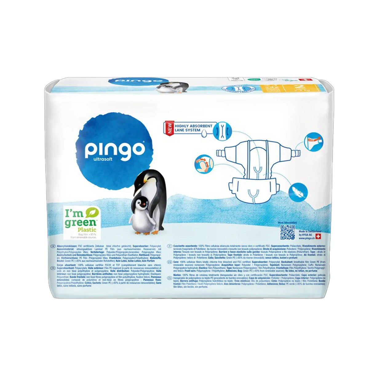 Pack ahorro Pañales T2 (3-6kg) Pingo 168 Uds