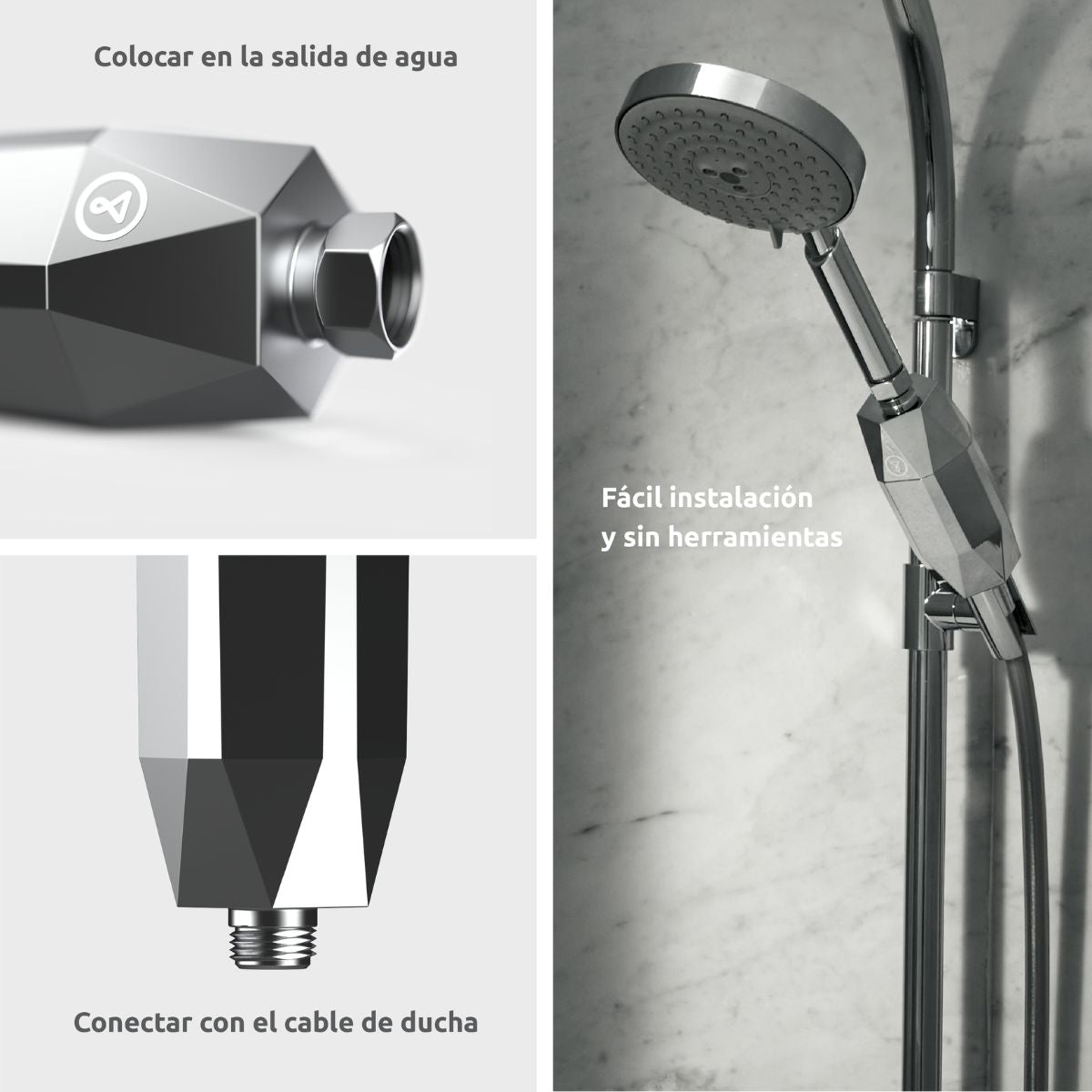 Pack anual Filtro de ducha ShowerPro Diamond Tappwater