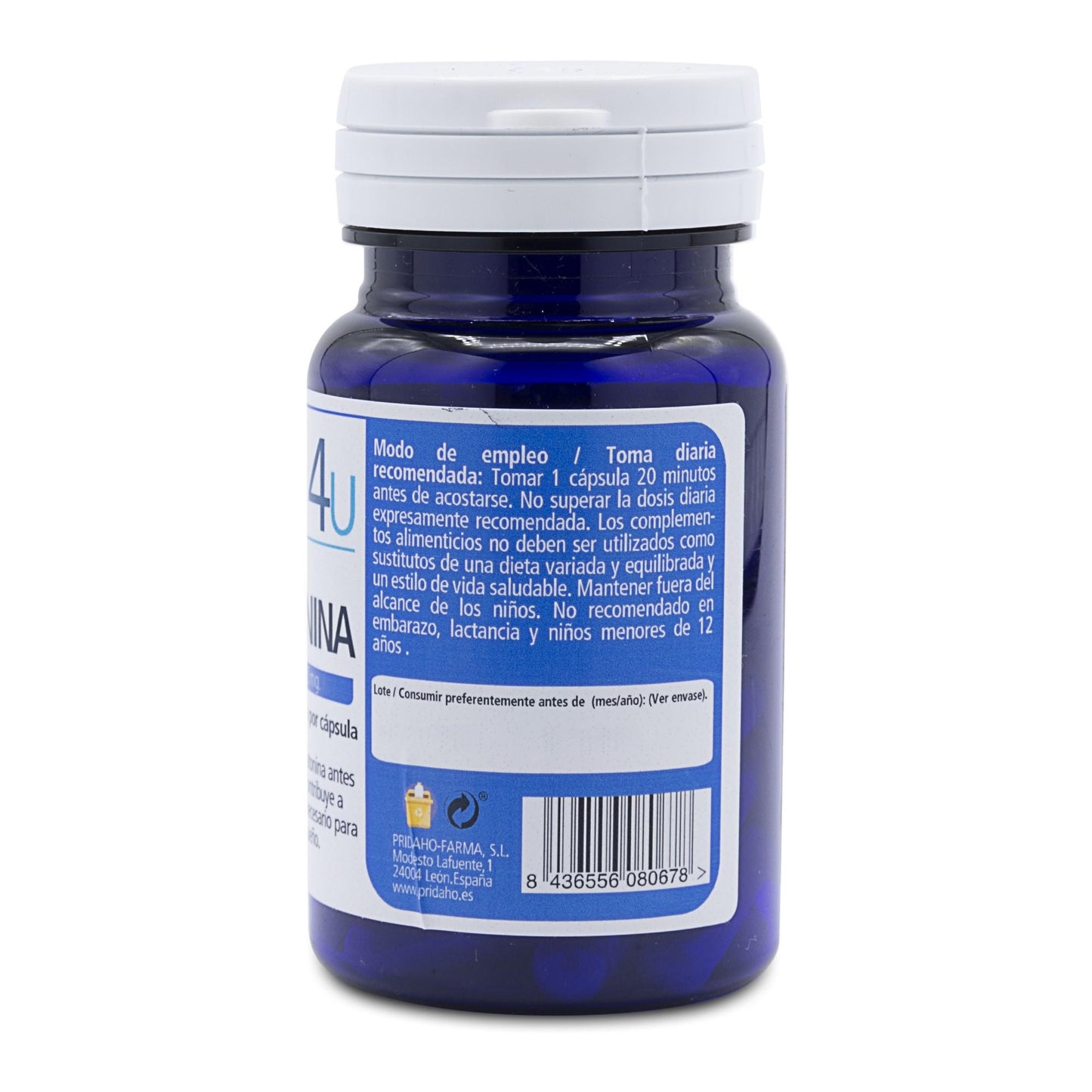 H4U Melatonina 30 cápsulas de 545 mg
