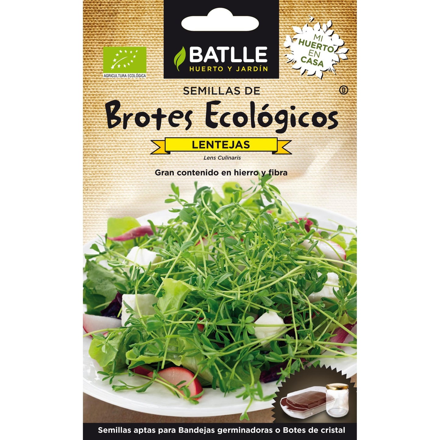 Semillas brotes eco Lentejas Batlle