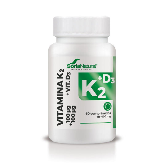Vitamina D3+K2 Liberación sostenida, 60 comprimidos
