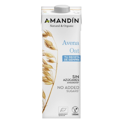 Pack 12 x Bebida de Avena Bio Amandin 1L