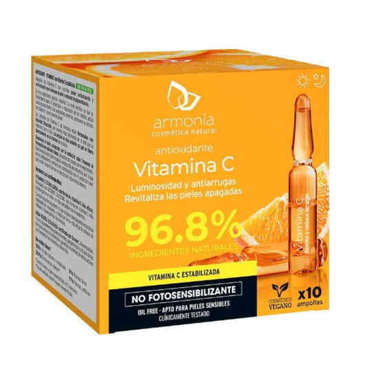 vitamina c antioxidante 10amp.Armonía Cosmética Natural