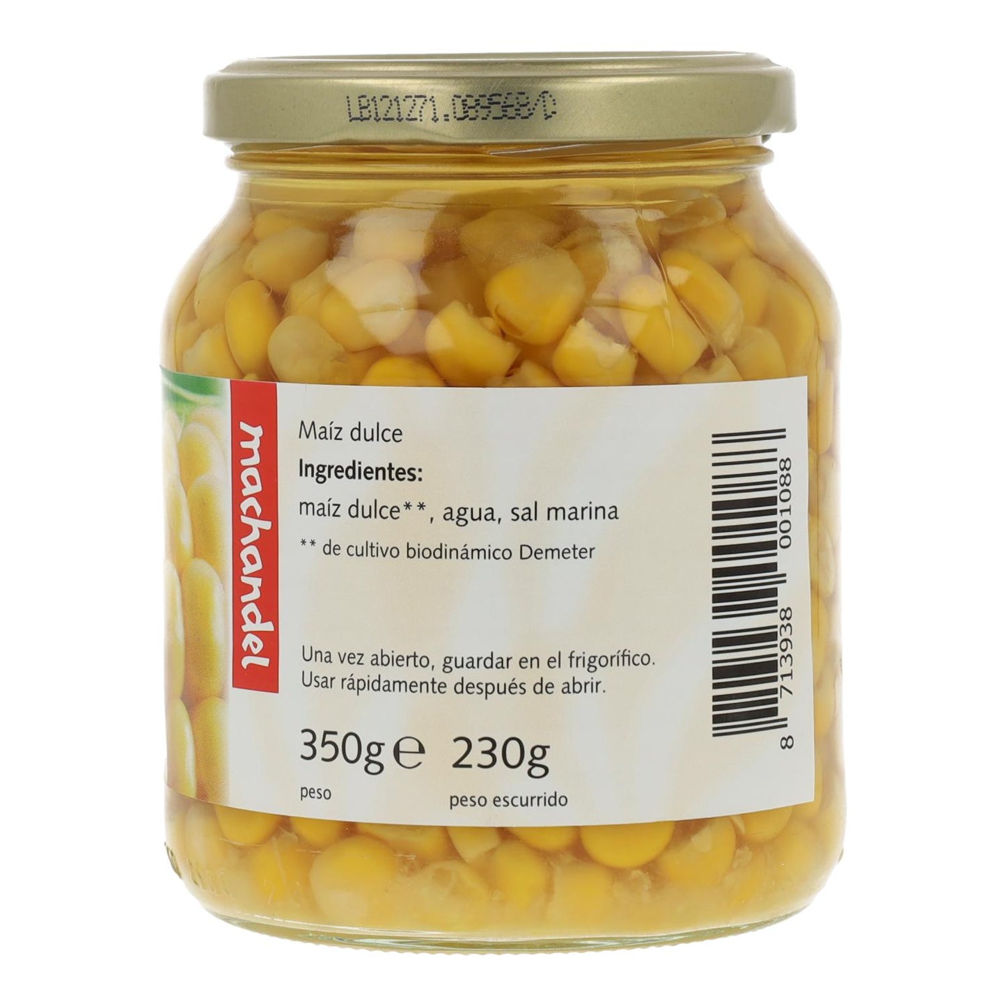 Maíz Dulce Bio Machandel 350 g