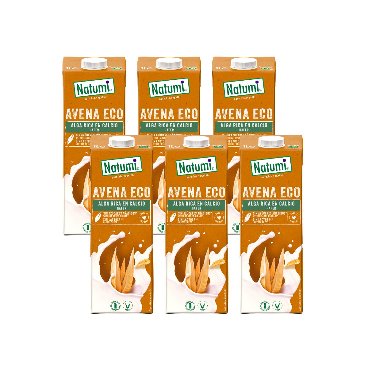 Pack 6 uds  x Bebida Avena Alga BIO Natumi 1 L