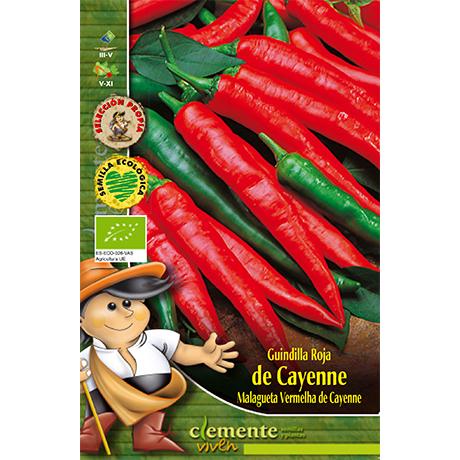 Semillas ecológicas de Guindilla Larga Roja Cayenne