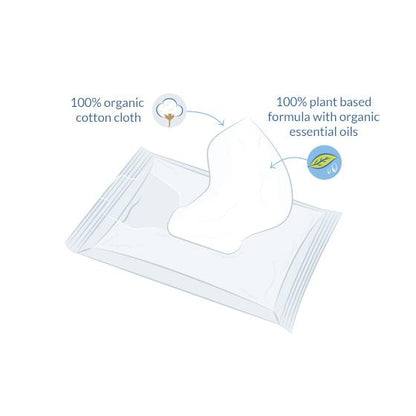 Toallitas limpiadoras Aloe vera bio Natracare 20 uds.