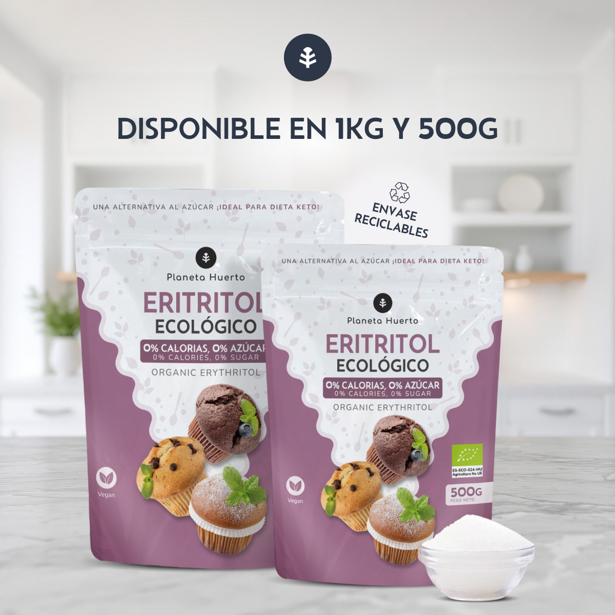 Eritritol ECO Planeta Huerto 500 g