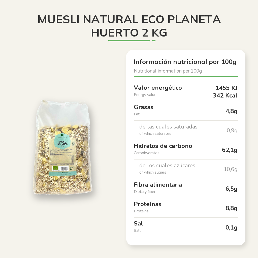 Información nutricional