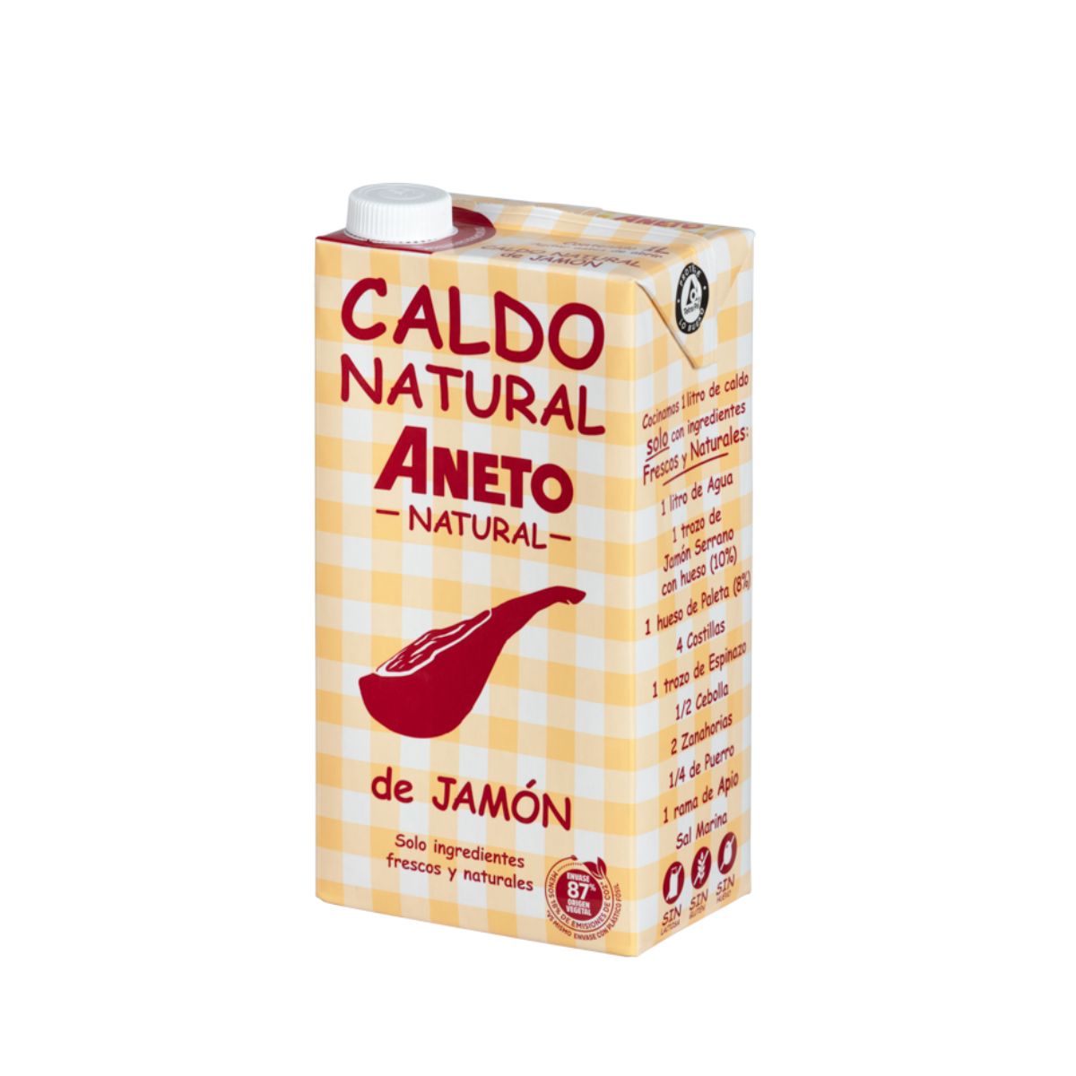 Caldo Natural Aneto Jamon, Aneto, 1L