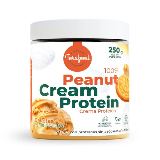 Crema de Cacahuete Tostado con Galleta Torafood 250 g