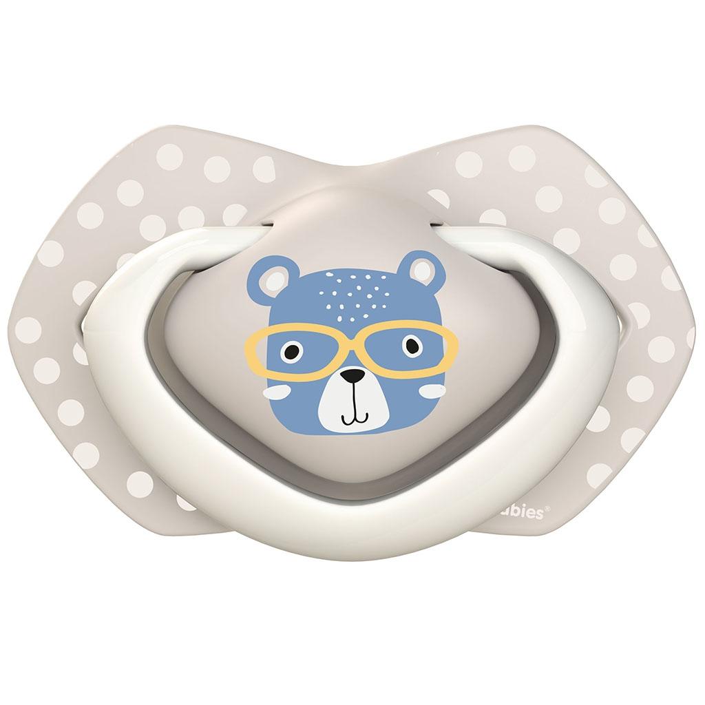 Pack chupetes silicona Bonjour Paris azul Canpol Babies (2 ud.)