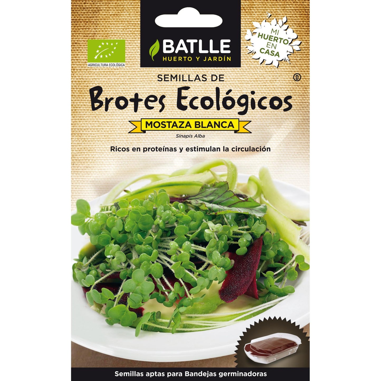 Semillas brotes eco Mostaza Blanca Batlle