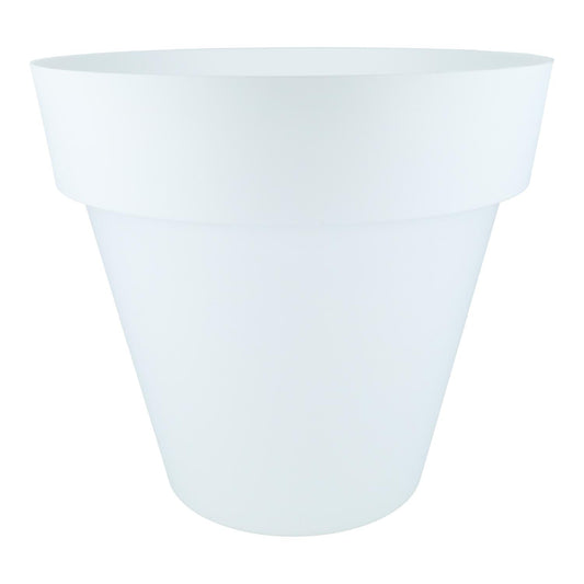 Maceta tes color blanco  D 26 x 24 cm