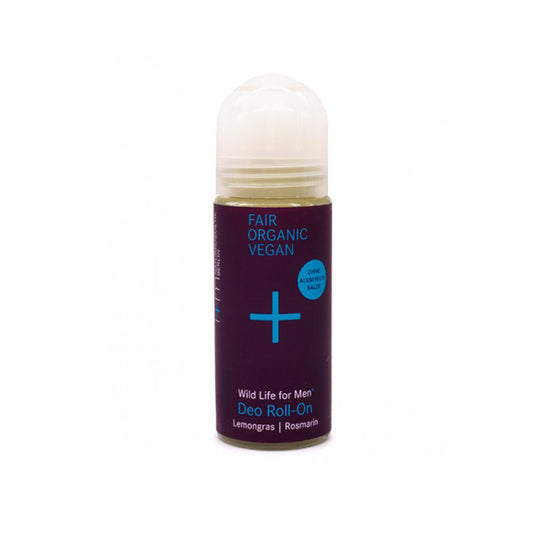 Desodorante en Roll-on Romero y Lemongrass. Unisex. 50 ml. Vídreo y plástico reciclado y reciclable.