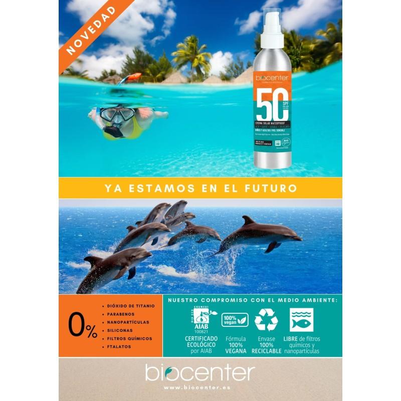 Spray solar alta protección UVA SPF 30 ecológica, vegana, sin nanopartículas 125 ml
