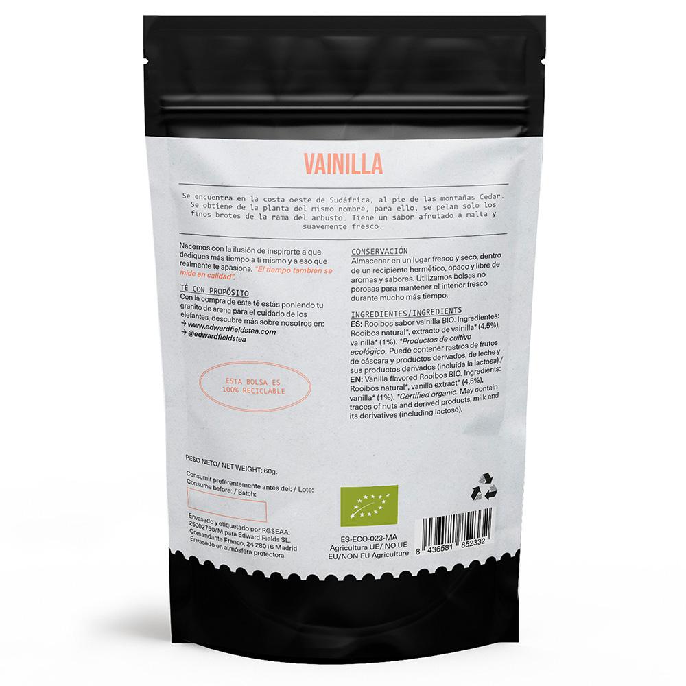 Infusión Rooibos Vainilla, ecológico a granel Edward Fields 60 g