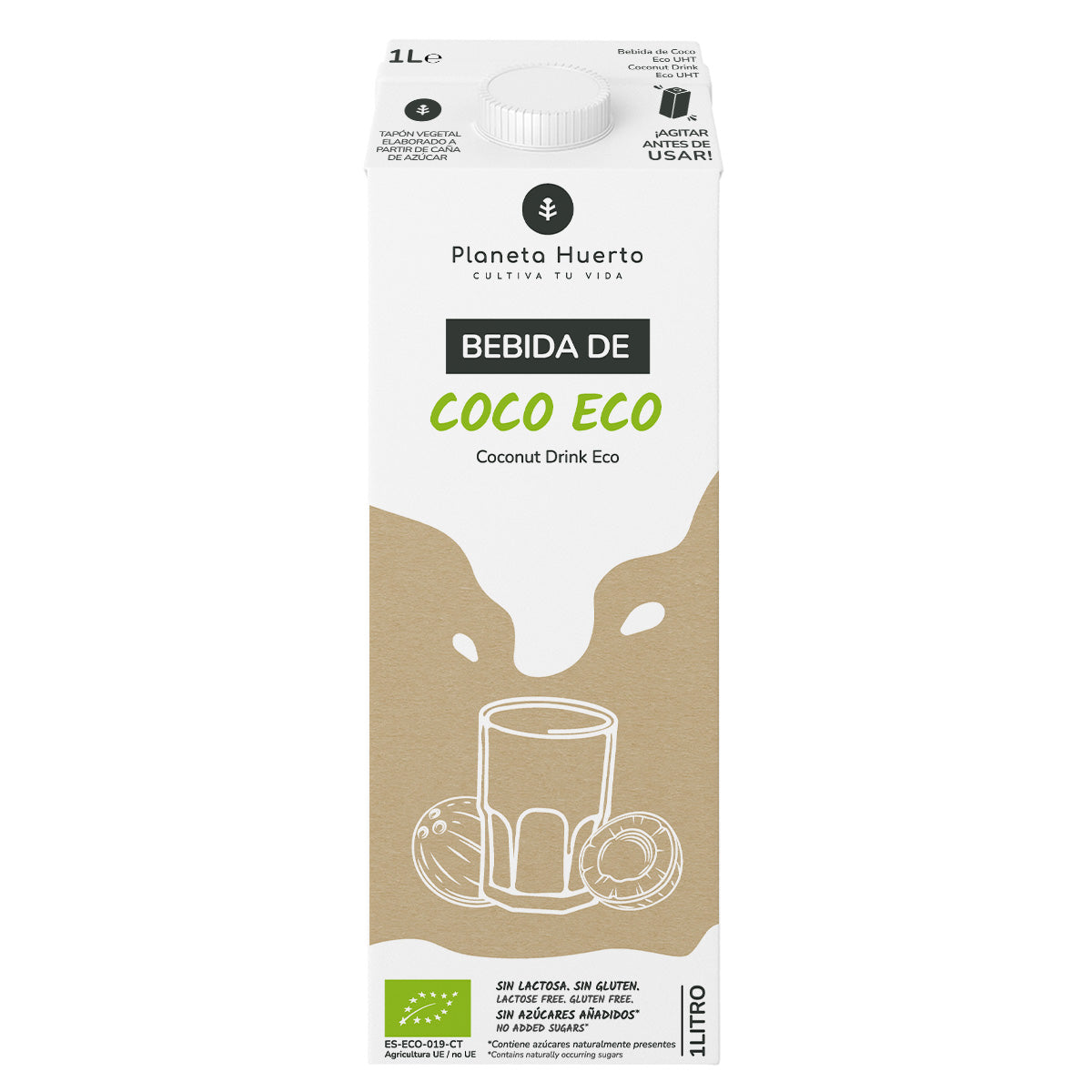 Pack 6x Bebida de Coco Eco Planeta Huerto 1L