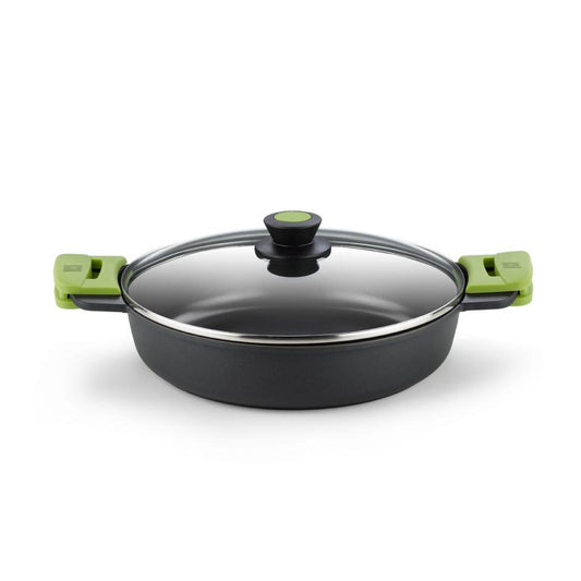 Cacerola baja ECO+ con tapa aluminio fundido Bra Prior 36 cm